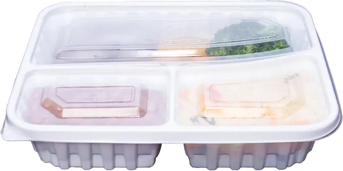 BANDEJA ADVANTY 3 DIVISÕES BIODEGRADÁVEL